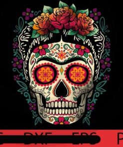 Frida calavera sugar skull , Halloween 2021, 2021 Halloween, Halloween, Halloween Theme, Halloween Art, Halloween Gift For Man woman, Customizable PNG