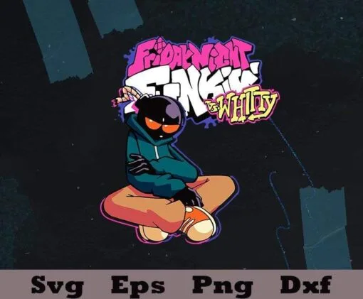 Friday Night Funkin Game Battle Whitty For Women Men Kids, Video game, Game Lovers, Newgrounds, Layered SVG, DXF, PNG, EPS
