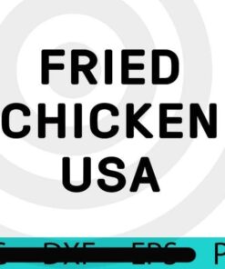 Fried Chicken USA, black Wording, , Halloween 2021, Halloween, Halloween Theme, Halloween Gift, 2021 Halloween, Awesome Scary Cute Funny Halloween Art Gift, Customizable PNG