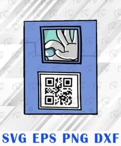 Funny Among Us Code Surprise Pass Among Us Qr Code, Sus, Crewmate, Imposter, Among Us Game, Video Game, SVG PNG DXF, EPS, PDF
