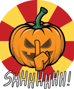Funny Among Us Pumpskin Halloween, Shhhhh, Pumpkin Game, Among Us Lovers, SVG PNG DXF, EPS, PDF