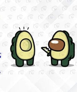 Funny Avocado Impostor! Funny Impostor, Cute Avocado, Among Us Lovers, Gift for Gamer, Avocado Lovers, Layered Svg Eps Png Dxf