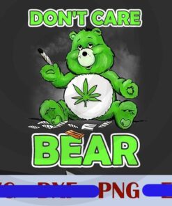 Funny Bear Smoking Weed Cannabis Marijuana 420 Stoner Gift, Bear Love Smoking Customizable Png