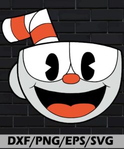 Funny CupHead , Video Game Characters,Funny Gift, gift For Friends, Layered Svg, Svg Eps Png Dxf