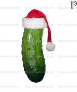 Funny cute Christmas Pickle Essential Christmas hat Customizable PNG