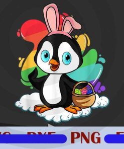 Funny Easter Penguin Lover Cute Egg Costume Kids Women Gift Customizable png