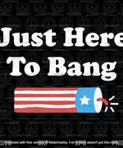 Funny Fourth of July 4th of July I'm Just Here To Bang , Independence Day, Layered Svg, Svg Eps Png Dxf