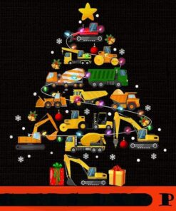 Funny Garbage Truck Christmas Tree Lights Xmas, Happy Christmas X-mas, Cute Christmas Truck, Christmas Day, Christmas Gift, Customizable PNG