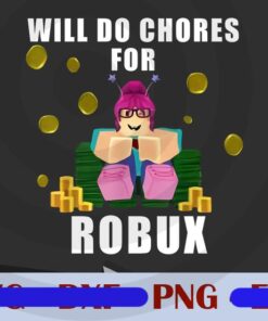 Funny Girl Png, Video Gamer Chores For Robux Png, Gamer Png, Video Game Customizable Png