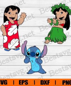 Funny Lilo and Stitch Bundle, Stitch Lover, Disney Lover, Lilo Lover, Lilo and Stitch Cartoon, Disney Cartoon, Svg Eps Png Dxf