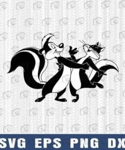 Funny Looney Tunes, Pepe Le Pew, Tunes Pepe, Comedy Series, Le Pew Lover, Funny Fox, cartoon,SVG PNG DXF, EPS, PDF