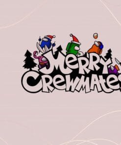Funny Merry Crewmates, Among Us, Funny Among Us, Christmas Among Us, game,Layered Svg Eps Png Dxf