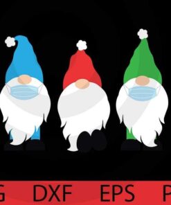 funny quarantine covid mask , Cute sweet awesome Funny Gnomes Customizable Layered Svg, Svg Eps Png Dxf