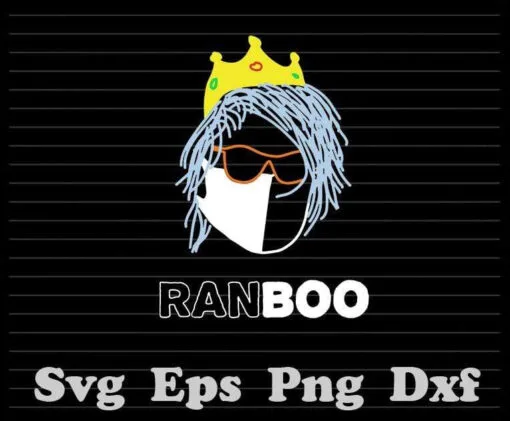 Funny Ranboo Crown Merch, My Beloved Merch Cosplay Gold Crown, Ranboo, Funny Ranboo, youtube, Merch Cosplay SVG PNG DXF, EPS, PDF
