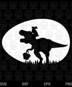 Funny T Rex Rabbit Dinosaur Easter Bunny Egg Costume, Easter Egg, Easter Bunny, Layered Svg, Png, Dxf, Eps