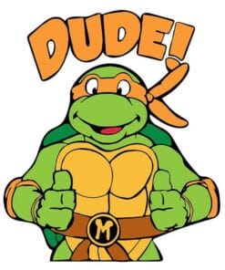 Funny Teenage Mutant Ninja Turtles, Michelangelo Dude, Funny Ninja, Dude Turtle, Gift for Kids, cartoon, Ninja Turtles Lovers Layered Svg Eps Png Dxf