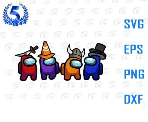 Funny The Usual Sus Lineup, Among Us, Among Us Character, Among Us Player, Among Us Crewmate,game, Layered Svg Eps Png Dxf