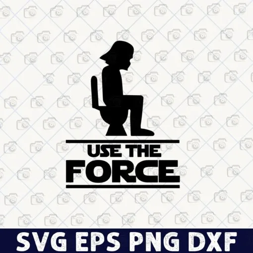 Funny Use The Force, Obi-wan Kenobi Quote, Star Wars Movie, Layered Svg, Svg Eps Png Dxf