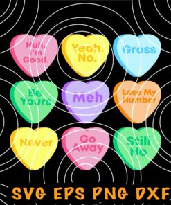 Funny Valentines Day Candy Heart, happy valentine, valentine's Day, Love, Heart, Gift SVG PNG DXF, EPS, PDF
