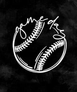 Game Day Baseball, Baseball Life, Softball Life, Gift for Mom, Love Baseball, SVG PNG DXF, EPS, PDF