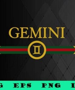 Gemini Zodiac, June Birthday, May Birthday, Gemini Sign, Fashion Brand Logo,SVG PNG DXF, EPS, PDF