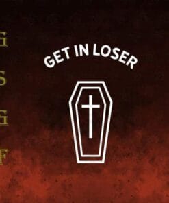 Get In Loser Coffin, Pastel Goth, Halloween Aesthetic, Grunge Halloween, Funny Pastel Goth, Layered SVG, DXF, PNG, EPS
