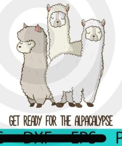 Get Ready For The Alpacalypse, Halloween, Halloween Theme, Halloween Art, Halloween 2021, 2021 Halloween, Halloween Gift, Scary Cute Awesome Funny Art, Customizable PNG