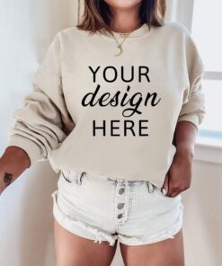 Gildan 18000 Mockup | Gildan Sand Sweatshirt Mockup | 18000 Model Trendy Mockup | 18000 Chic Mockup | 18000 Stylish Mockup | 18000 Boho Mock