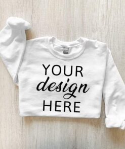Gildan 18000 Mockup, White Sweatshirt Mockup, G180 Mockup, White Gildan 18000 Sweatshirt Mockup, Gildan Mockups, Summer Mockup, G180 Flatlay