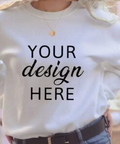 Gildan 18000 Mockup, White Sweatshirt, Model Mockup, Boho Mock up, G180 Mockup