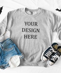 Gildan 18000 Sport Grey Mockup, Sport Grey Sweatshirt Mockup, G180 Mockup, Gildan 180 Mockup, Gildan Sport Grey, Gildan Sweatshirt Mockup