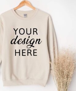 Gildan 18000 Sweatshirt Mockup, Gildan Sand Sweatshirt Mockup, Sweatshirt Mock up, Hanging Mockup, Boho Sweatshirt Mockup, 18000 Sand