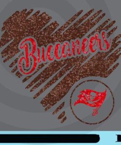 Glitter Heart Buccaneers, Tampa Bay Buccaneers Heart, Buccaneers , Tampabay Flag, Logo Sport, NFL Sport, Fan Gift Customizable Png