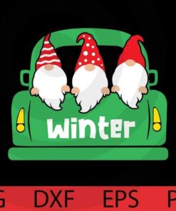 Gnome winter car, Winter Gnomes Bundle, funny Gnomes, Cute sweet Gnomes Customizable Layered Svg, Svg Eps Png Dxf