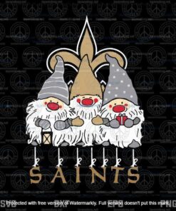 Gnomes New Orleans Saints svg, NFL Team svg, Saints svg, Football svg, Customizable Layered Svg, Svg Eps Png Dxf