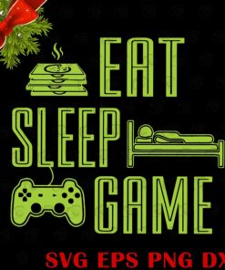Go All Out Youth Cool Eat Sleep Game Funny Gaming Gamers, Gamer Svg, Video Game, Layered SVG, DXF, PNG, EPS