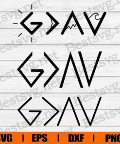 God Is Greater Than The Highs And Lows Svg, God Is Greater , God , Christian , Religious , Mountain , Silhouette God , God , Svg Eps Png Dxf