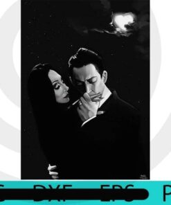 Gomez and Morticia, Halloween, Halloween Theme, Halloween Art, Halloween 2021, 2021 Halloween, Halloween Gift, Scary Cute Awesome Funny Art, Customizable PNG
