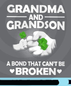 Grandma and Grandson, A Bond That Can't Be Broken, Best Gift For Grandma Customizable Png