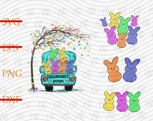 Grandma Peeps Easter, Cute Bunny, Easter Day, Bunny Lovers, Best Friends, Colorful Peeps, Png