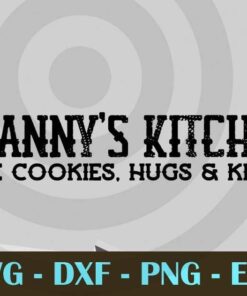 Grannys Kitchen family love Grandma Design Bundles Customizable Layered Svg, Svg Eps Png Dxf