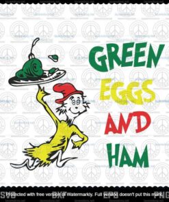 Green Eggs And Ham svg, Dr Seuss svg, Cat In The Hat svg, Customizable Layered Svg, Svg Eps Png Dxf