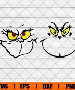 Grinch Bundle, Grinch Lover , Grinch Face, Merry Christmas Svg, Svg Eps Png Dxf