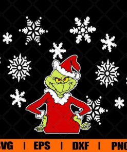Grinch Christmas Face, Holiday , Santa Claus , Santa Grinch, Merry Christmas, Grinch Lover Svg, Svg Eps Png Dxf