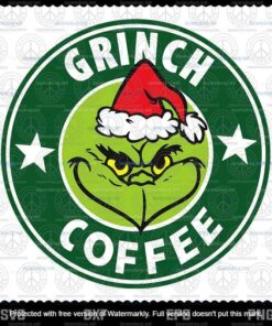 Grinch Coffee svg, Grinch Face svg, Santa Grinch svg, Christmas svg, Customizable Layered Svg, Svg Eps Png Dxf