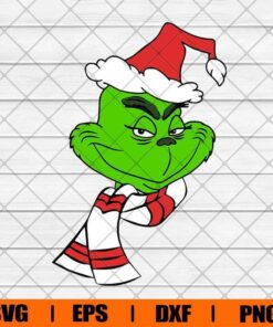 Grinch Merry Christmas, Grinch Face, Grinchmas, Grinch Lover Svg Eps Png Dxf