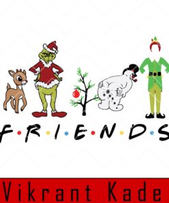 Grinch With Friends, Merry Christmas, Winter, christmas Grinch, Friend Font, Layered Svg Eps Png Dxf