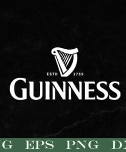 Guinness, Established 1759, Beer, Beer Lovers, Guinness Logo, dark Irish dry stout, Irish Beer Layered Svg, Svg Eps Png Dxf