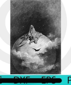 Gustave Dore 1883, Halloween 2021 art, Happy 2021 Halloween, Halloween Theme, Scary Halloween Gift, Customizable PNG