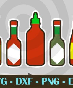 Habanero Hot Sauce Foodie tee Spicy Hot Mexican Food Mexico t-shirt Customizable Layered Svg, Svg Eps Png Dxf